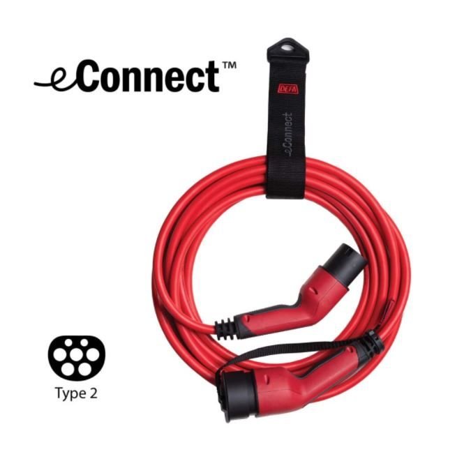 DEFA eConnect Red M3T2 3P 20 A, 7,5 m, 13,8 kW
